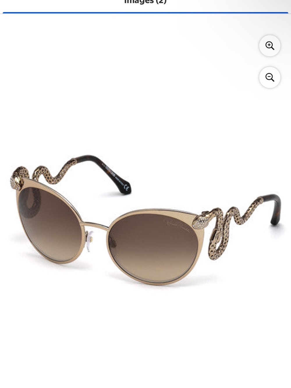Roberto Cavalli Snake Sunglasses